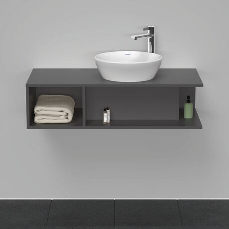 Console vanity unit wall-mounted, DE493904949 Graphite Matt, Decor