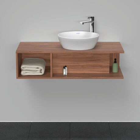 Console vanity unit wall-mounted, DE493907979 Walnut Matt, Decor