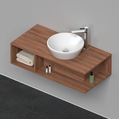 Console vanity unit wall-mounted, DE493907979 Walnut Matt, Decor