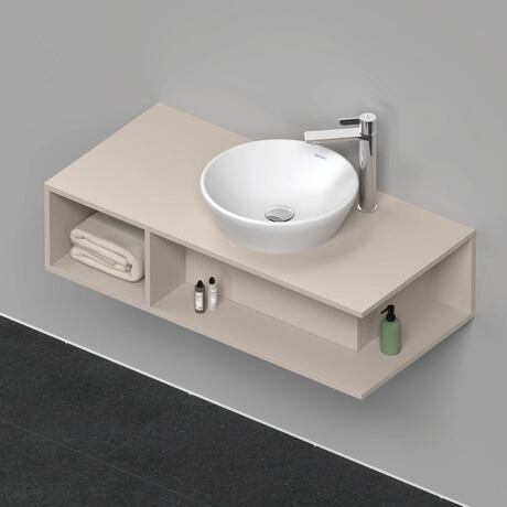 Console vanity unit wall-mounted, DE493909191 taupe Matt, Decor