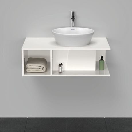 Console vanity unit wall-mounted, DE495802222 White High Gloss, Decor