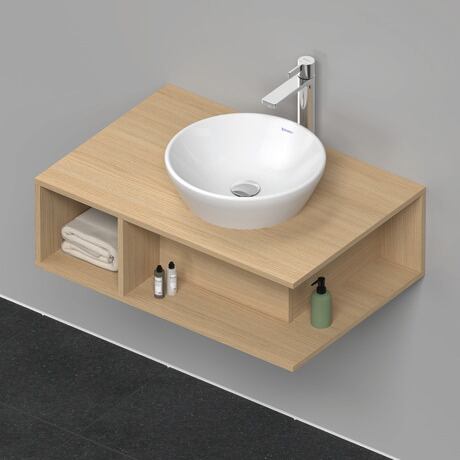 Console vanity unit wall-mounted, DE495803030 Natural oak Matt, Decor