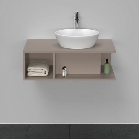 Console vanity unit wall-mounted, DE495804343 Basalte Matt, Decor