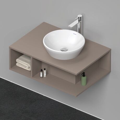 Console vanity unit wall-mounted, DE495804343 Basalte Matt, Decor