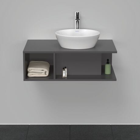 Console vanity unit wall-mounted, DE495804949 Graphite Matt, Decor