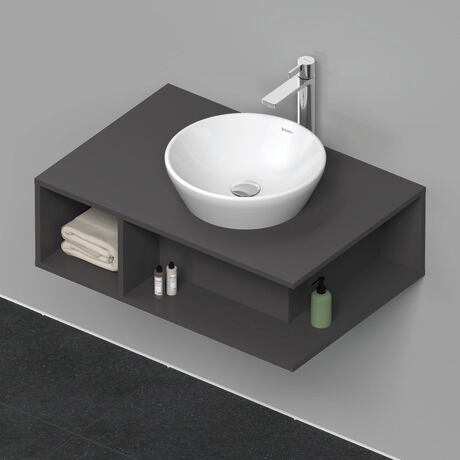 Console vanity unit wall-mounted, DE495804949 Graphite Matt, Decor