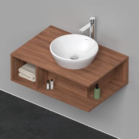 Console vanity unit wall-mounted, DE495807979 Walnut Matt, Decor