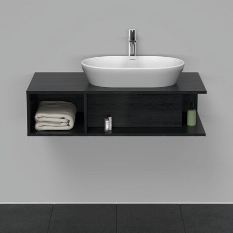 Console vanity unit wall-mounted, DE495901616 Black oak Matt, Decor