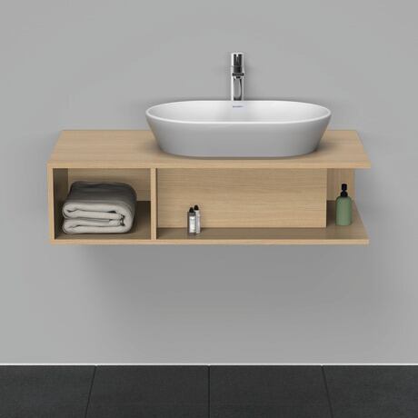 Console vanity unit wall-mounted, DE495903030 Natural oak Matt, Decor