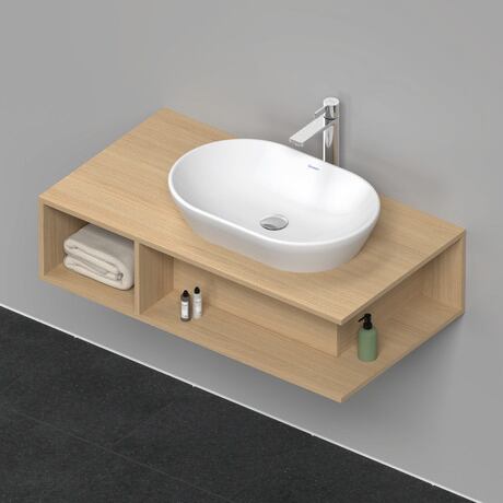 Console vanity unit wall-mounted, DE495903030 Natural oak Matt, Decor