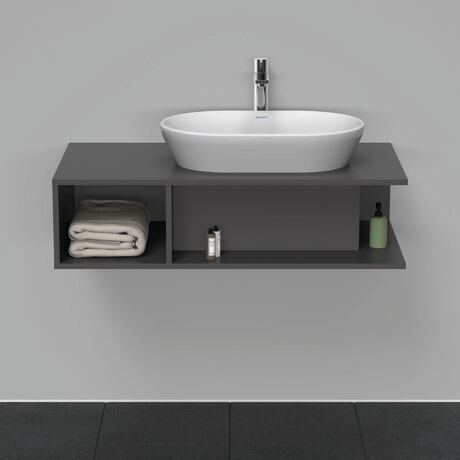 Console vanity unit wall-mounted, DE495904949 Graphite Matt, Decor