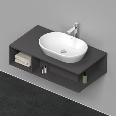 Console vanity unit wall-mounted, DE495904949 Graphite Matt, Decor