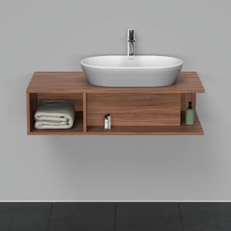 Console vanity unit wall-mounted, DE495907979 Walnut Matt, Decor