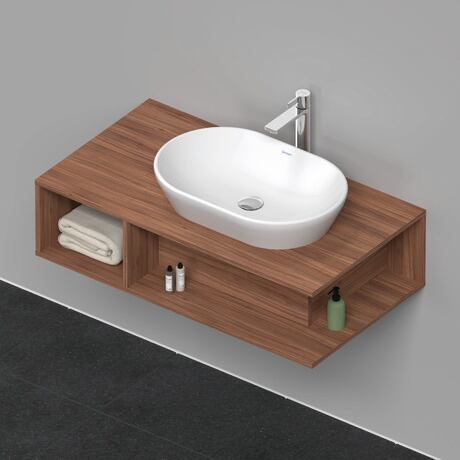 Console vanity unit wall-mounted, DE495907979 Walnut Matt, Decor