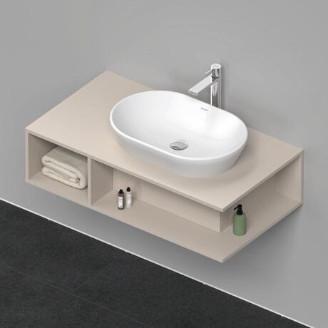 Console vanity unit wall-mounted, DE495909191 taupe Matt, Decor