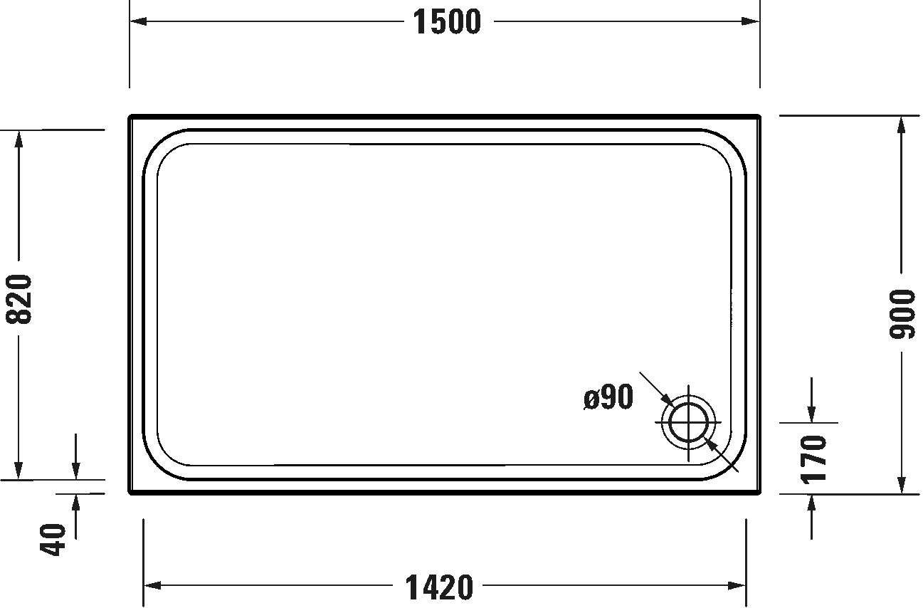 Shower tray, 720263