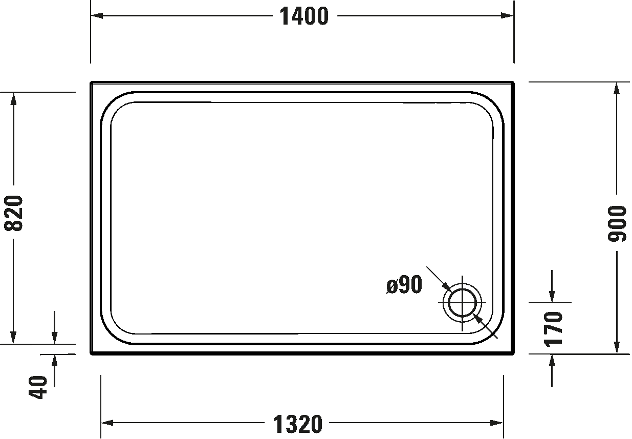 Shower tray, 720260