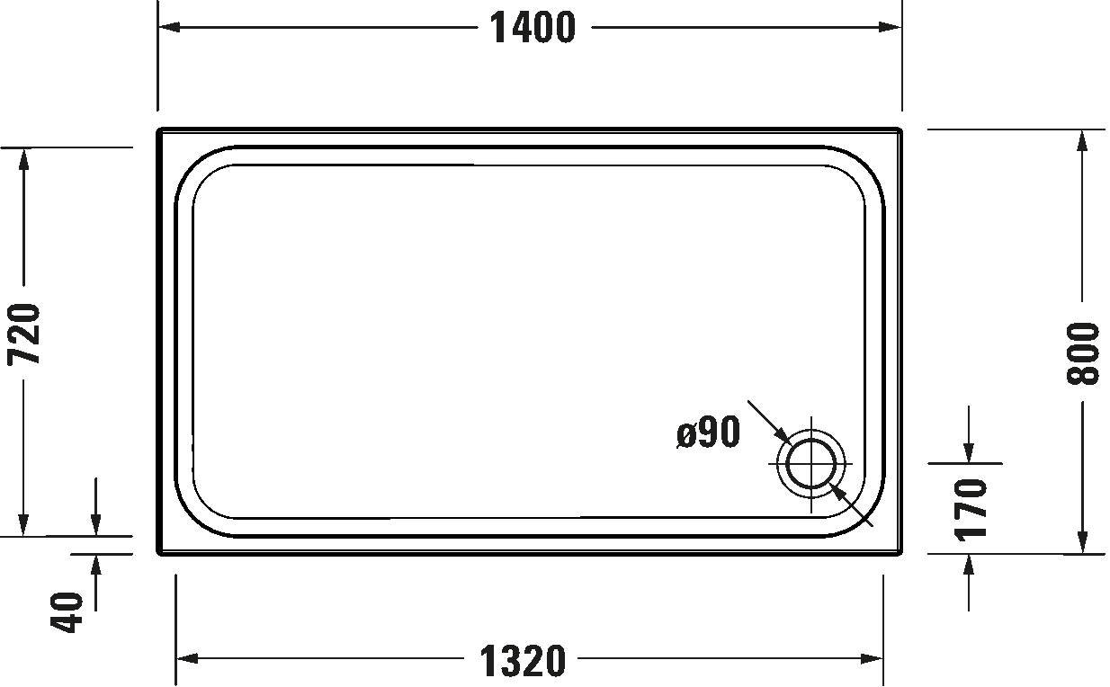 Shower tray, 720259