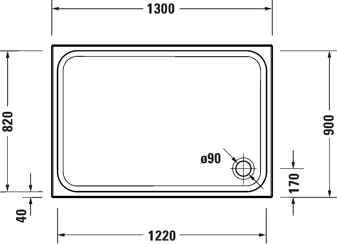 Shower tray, 720257