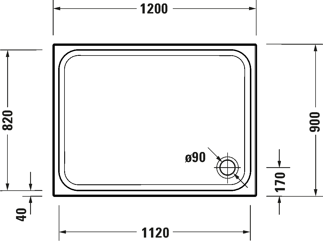 Shower tray, 720255