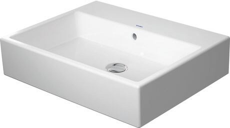 Washbasin, 2350600028 White High Gloss, Number of washing areas: 1 Middle, Overflow: Yes, grounded