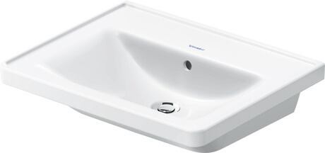 Washbasin, 2367600060 White High Gloss, Back side glazed: No