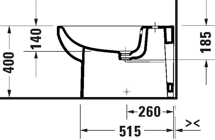 Floorstanding bidet, 229710