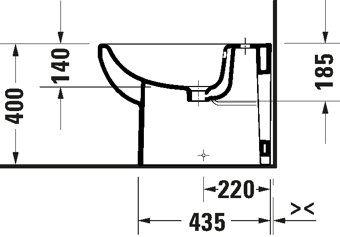 Floorstanding bidet, 229610