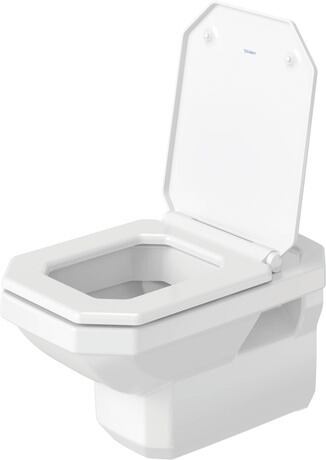 Wall-mounted toilet, 0182090000 White High Gloss, Flush water quantity: 6 l