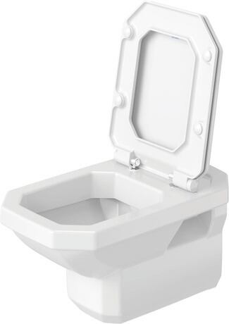 Wall-mounted toilet, 0182090000 White High Gloss, Flush water quantity: 6 l