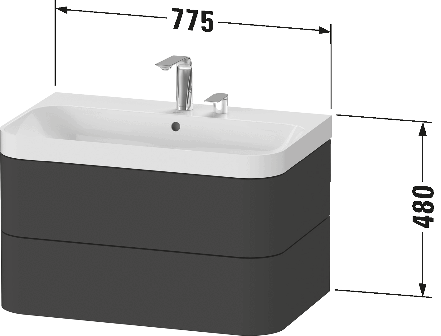 c-shaped set wall-mounted, HP4347 E/N/O