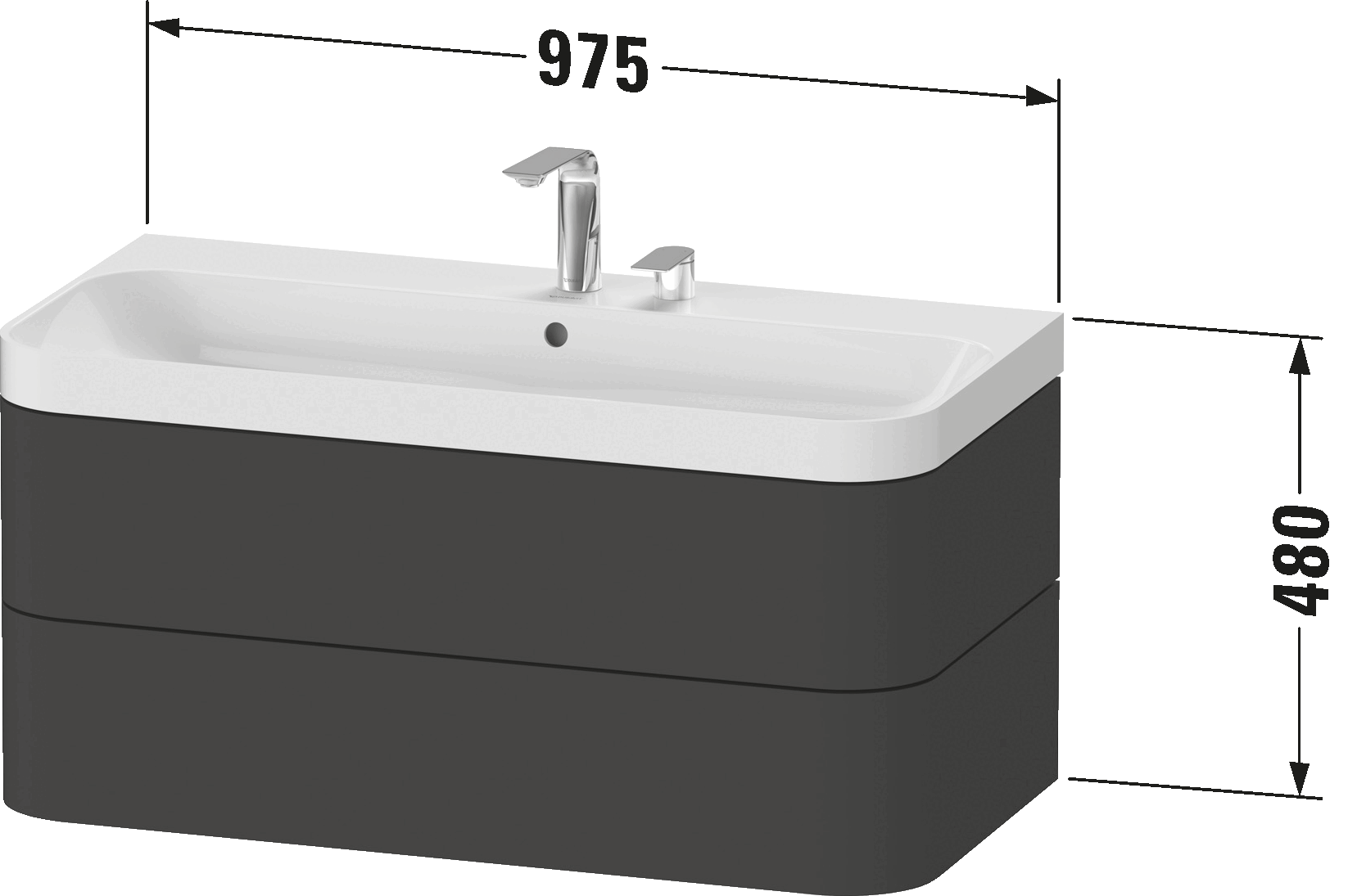 c-shaped set wall-mounted, HP4348 E/N/O