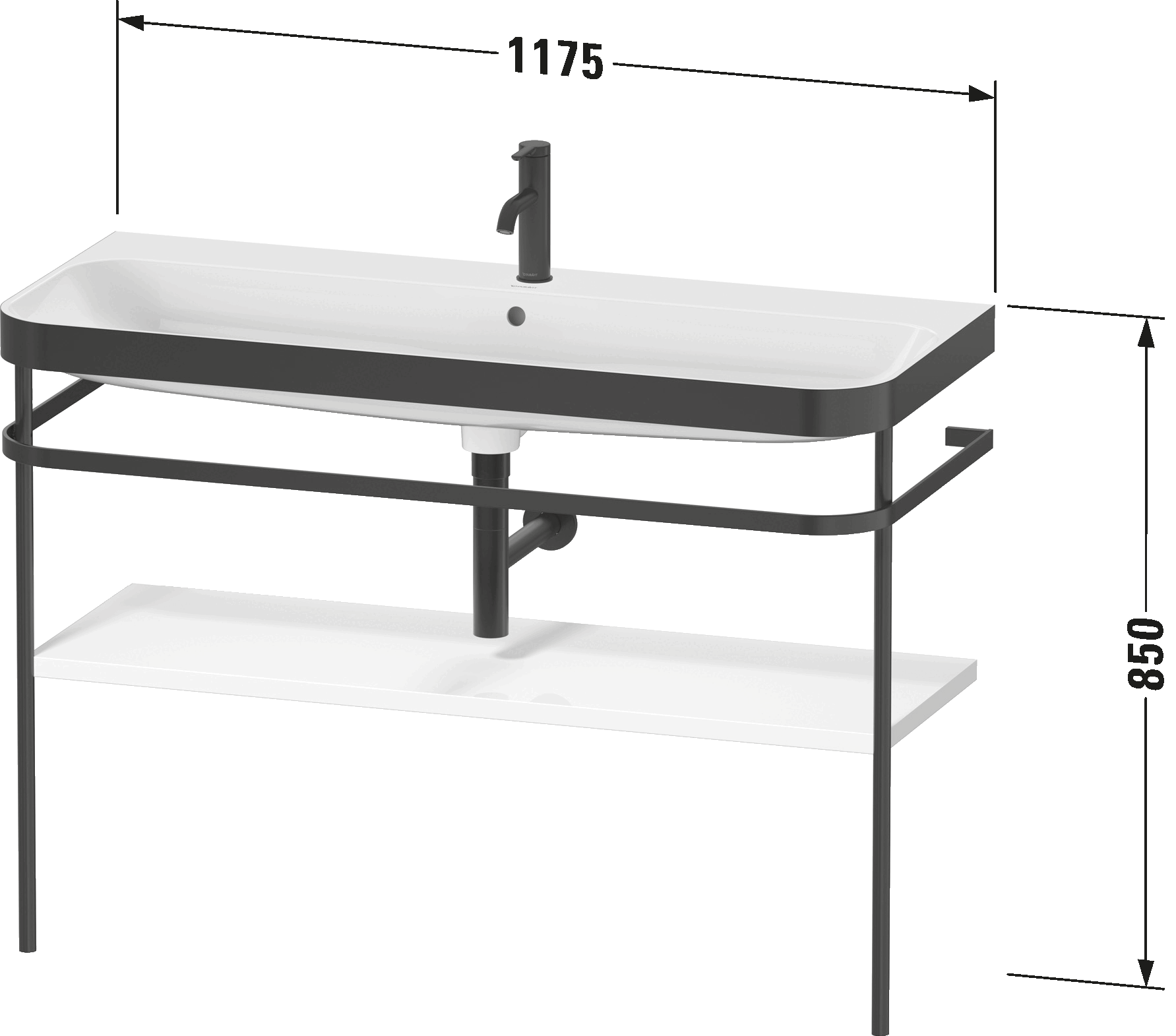 c-bonded set with metal console, HP4739 E/N/O