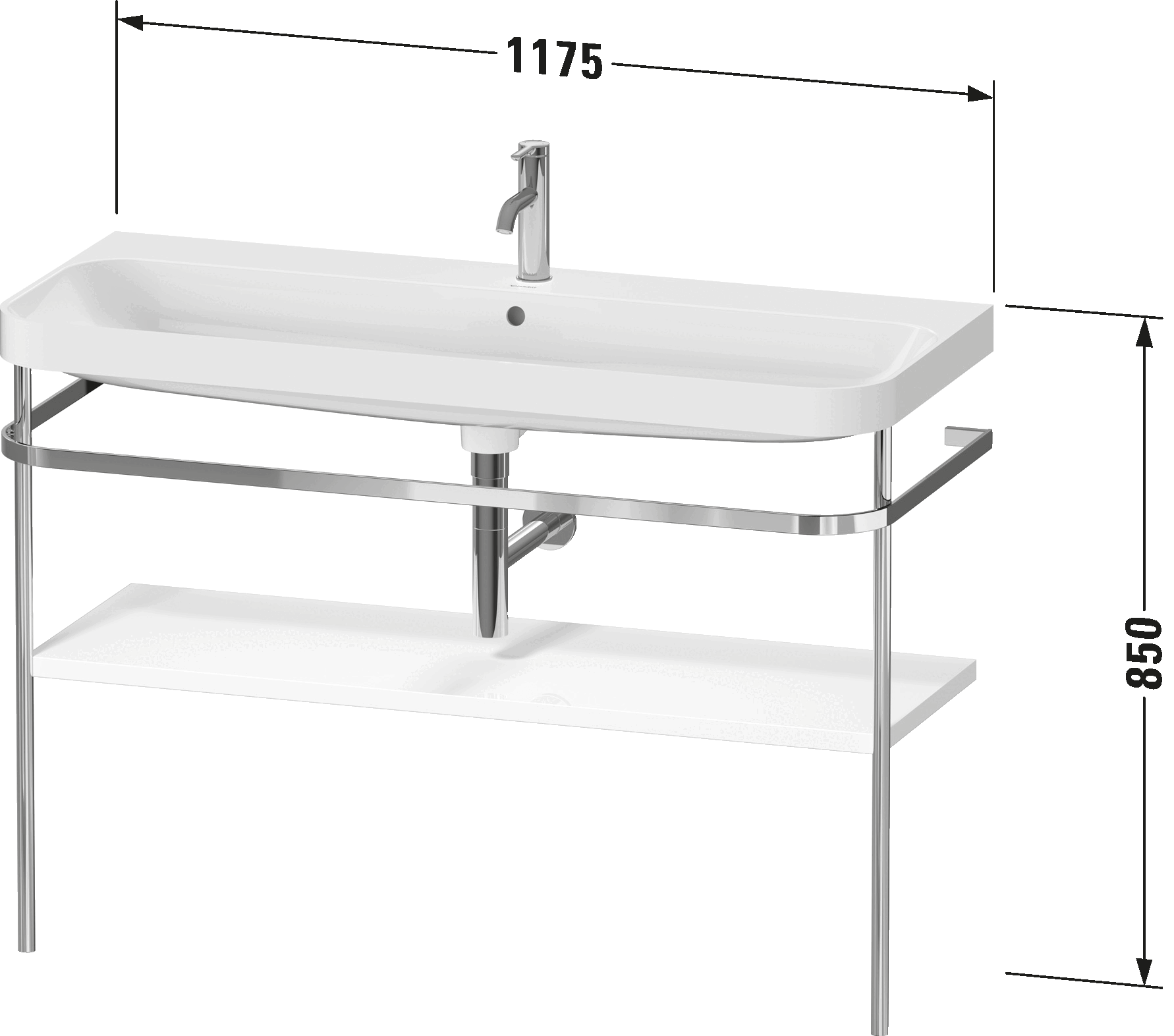 c-shaped set with metal console, HP4839 E/N/O