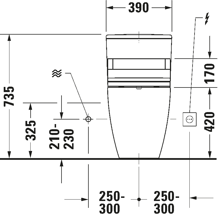 One-piece toilet, 201301