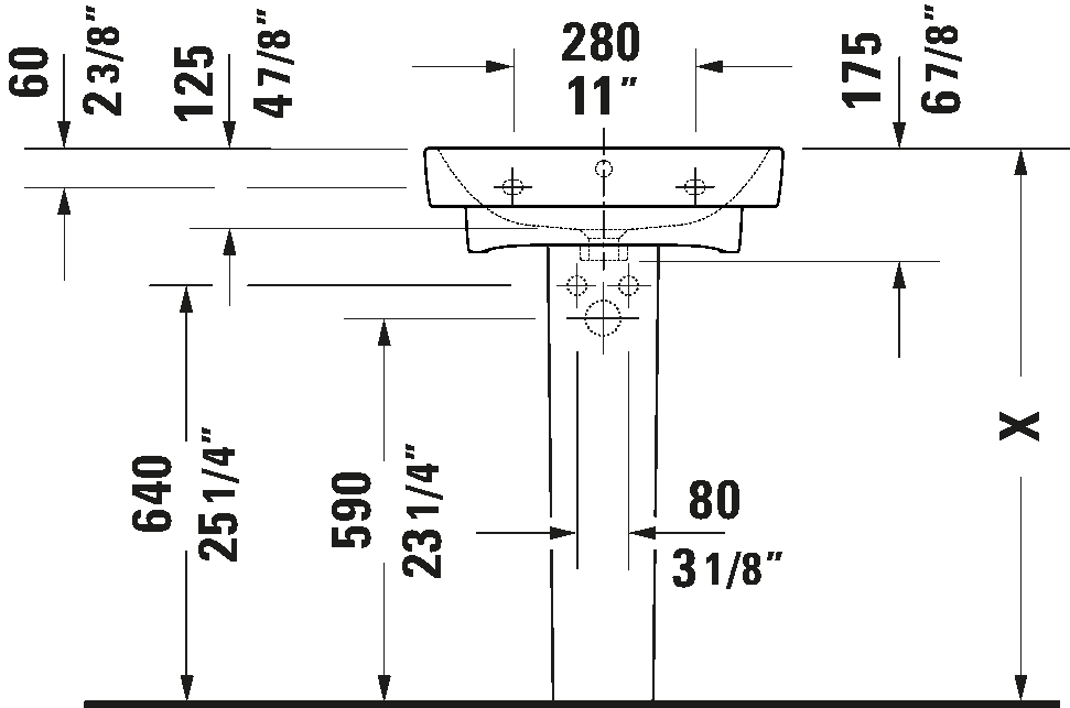 Wall Mounted Sink, 237555