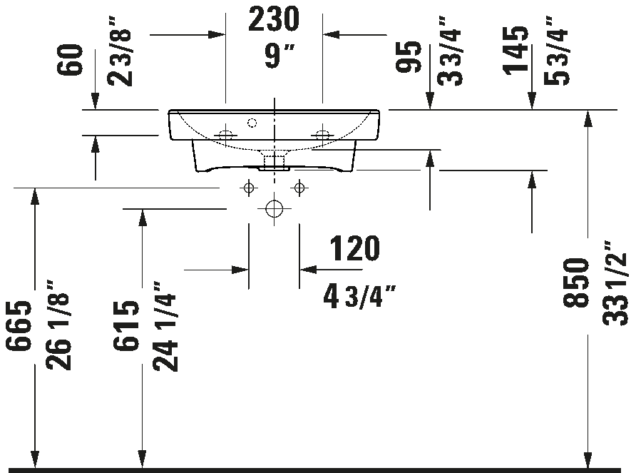 Wall Mounted Sink, 074350