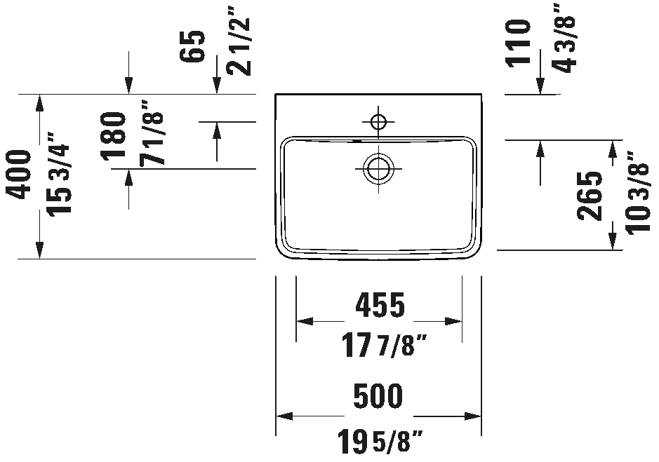 Wall Mounted Sink, 074350