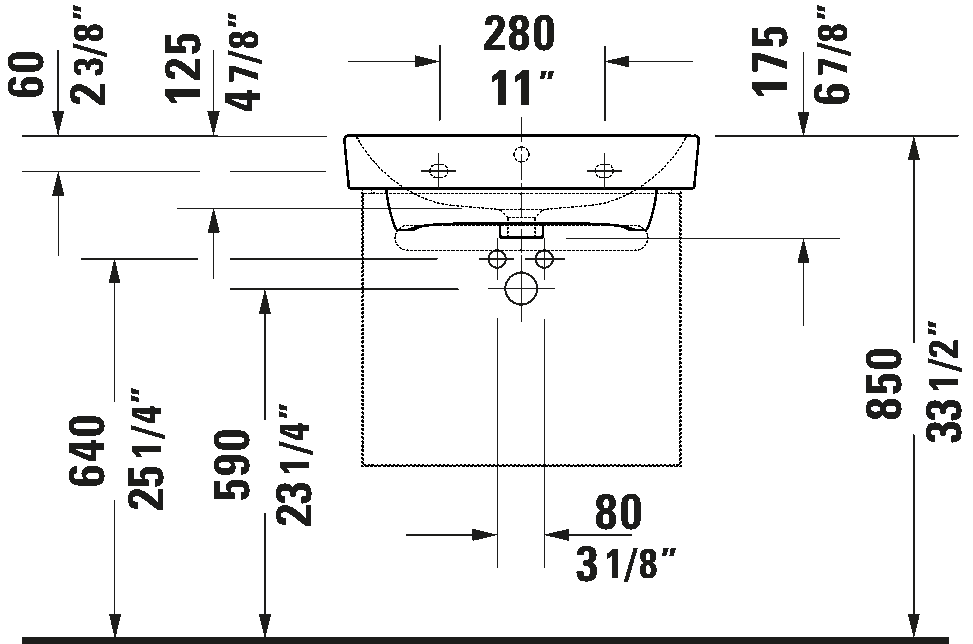Wall Mounted Sink, 237560