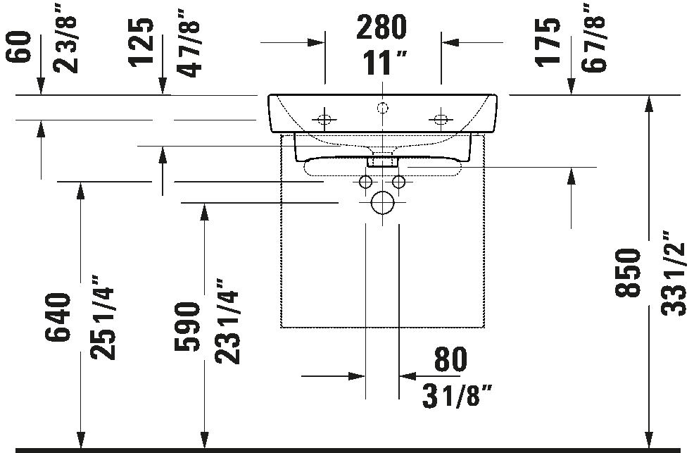 Wall Mounted Sink, 237555