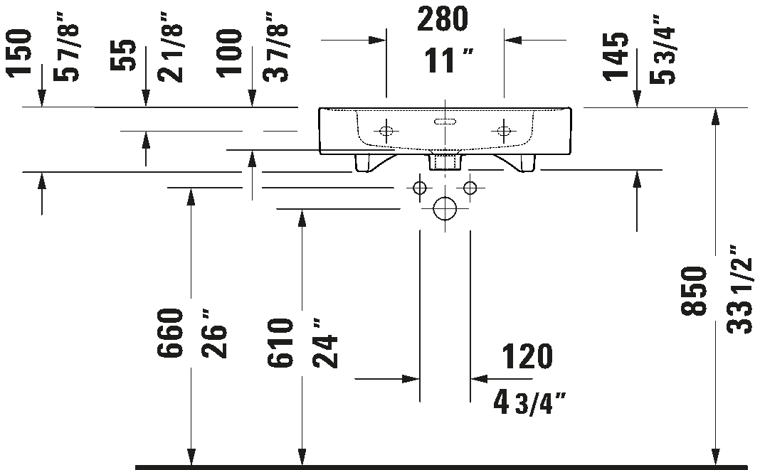 Wall Mounted Sink, 237760