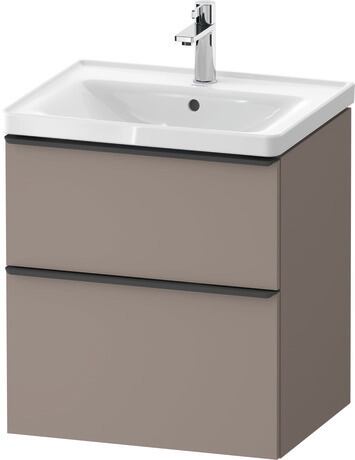 Vanity unit wall-mounted, DE43590BD430000 Basalte Matt, Decor, Handle Diamond black