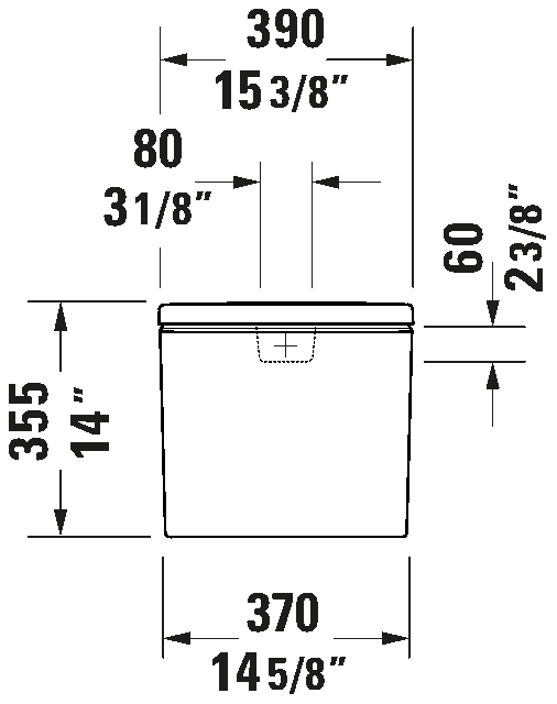 Two Piece Toilet, D40603