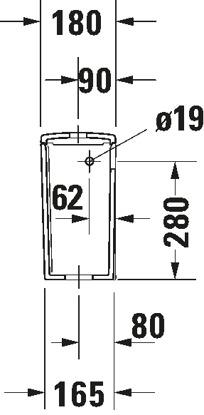 Toilet set floorstanding, D46005