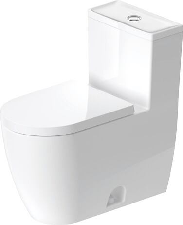 One-piece toilet, 2013010085 White High Gloss, Single Flush, Flush water quantity: 4,8 l