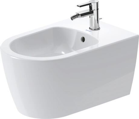 Wall-mounted bidet, 2288150000 White High Gloss, Number of faucet holes per wash area: 1