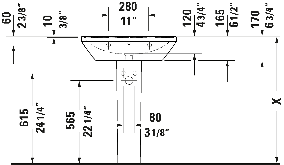 Wall Mounted Sink, 236665