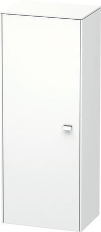 Semi-tall cabinet Individual, BR1341L1018 Hinge position: Left, White Matt, Decor, Handle Chrome