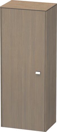 Semi-tall cabinet Individual, BR1341L1035 Hinge position: Left, Oak terra Matt, Decor, Handle Chrome