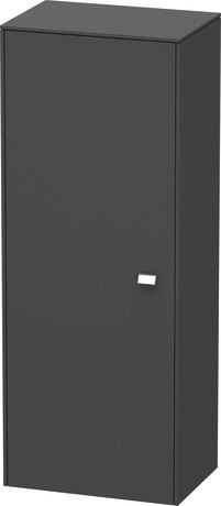 Semi-tall cabinet Individual, BR1341L1049 Hinge position: Left, Graphite Matt, Decor, Handle Chrome